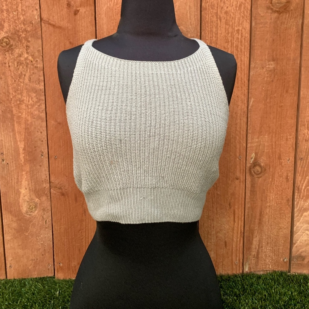 Grey Knitt Top 🧶